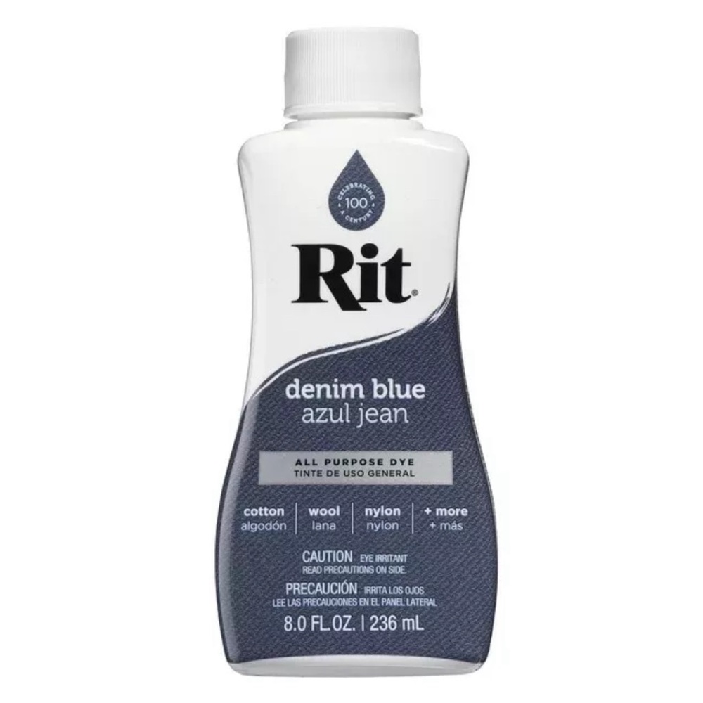 Rit Denim Blue All Purpose Liquid Dye 8oz.